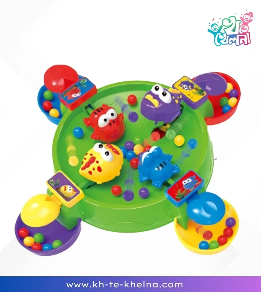 Multiplayer Greedy Frog Snatching Beans Interactive Board Game